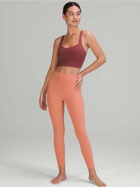 Lululemon align leggings pants high waist in pink savannah size 4